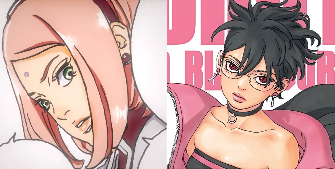 Sakura et Sarada manga two blue vortex