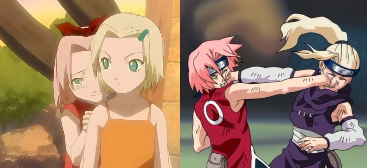 Sakura et Ino Rivalié